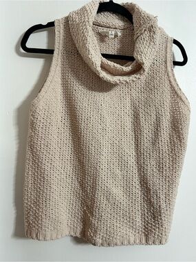 heyday Cream Knit Cowl Neck Tank